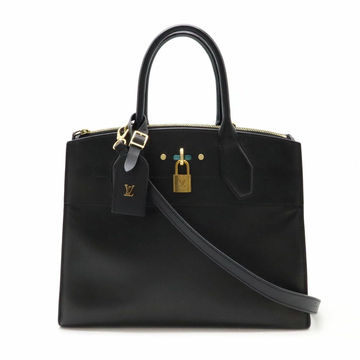 Louis Vuitton Louis Vuitton Leather City Steamer Mm 2Way Bag M51026 Leather Shoulder Bag M51026 in Black, Women's