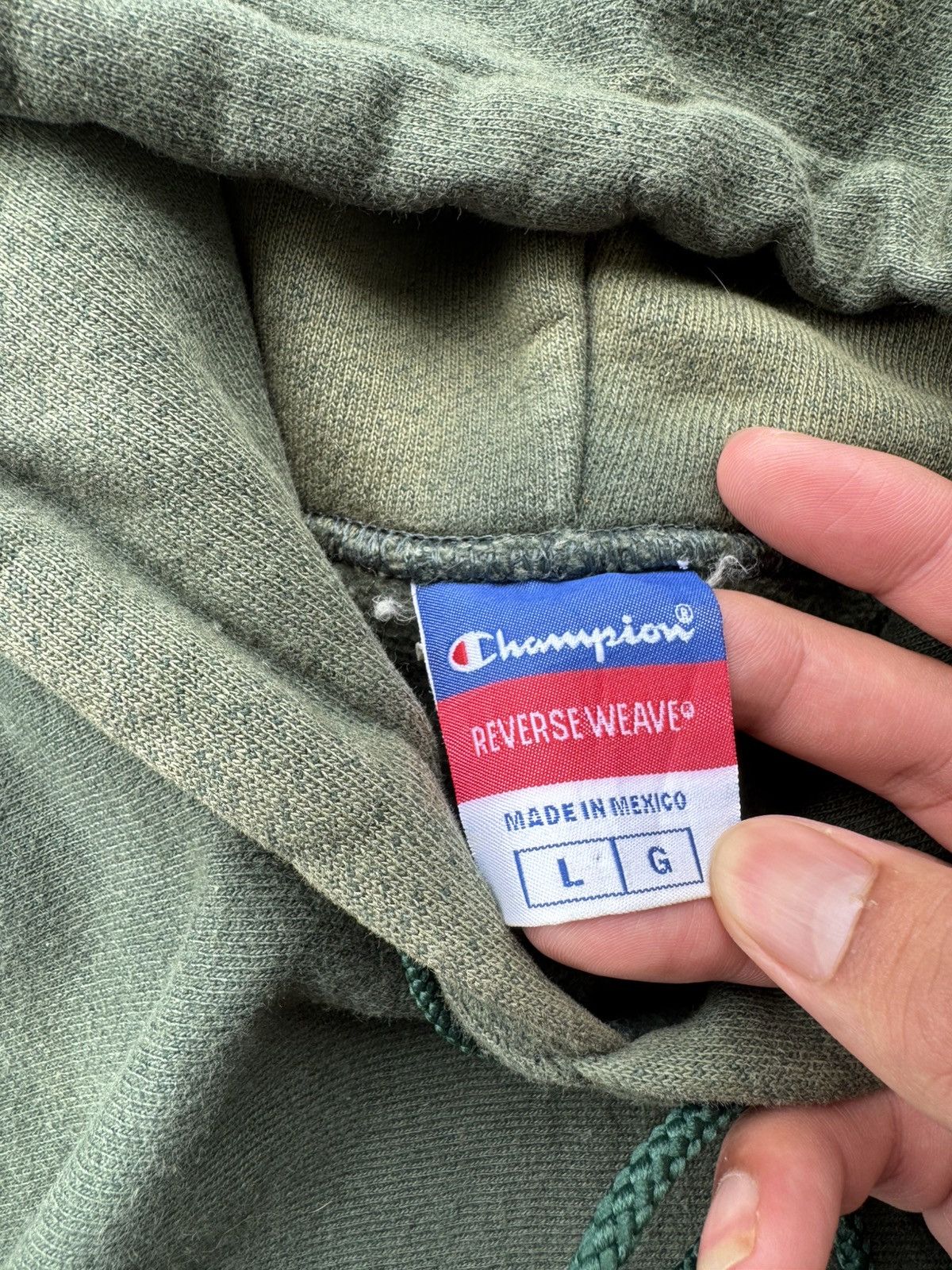 Champion × Vintage 90s Vintage Reverse Weave Champion Hoodie Size US L / EU 52-54 / 3 - 4 Thumbnail