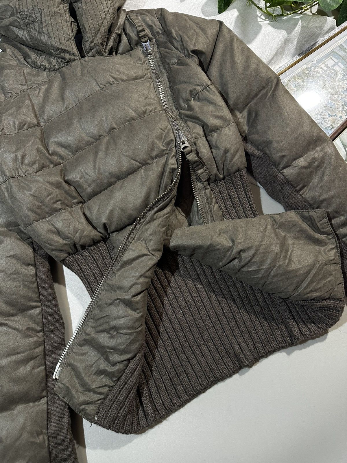 Pinko RARE PINKO Archive Asymmetric Corset Puffer Jacket AVANTGARD Size XS / US 0-2 / IT 36-38 - 8 Thumbnail