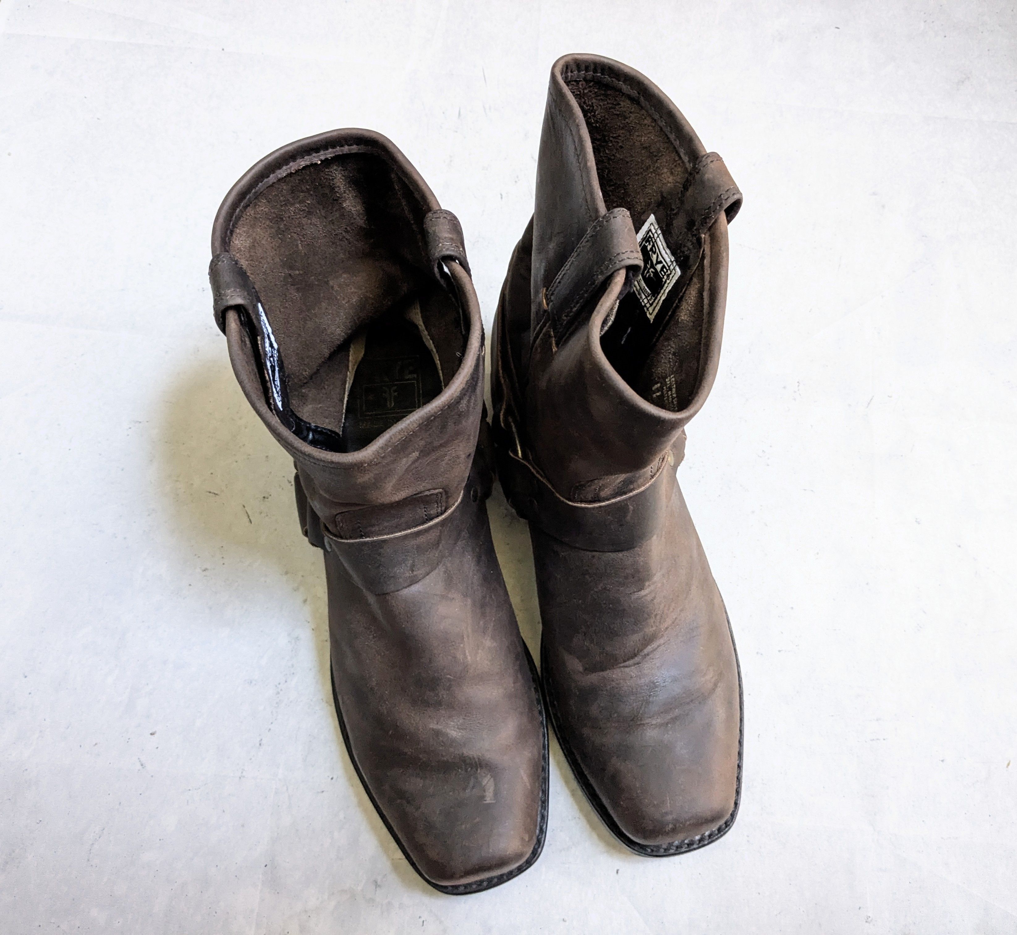 Frye Frye Harness Boots Brown Leather 11 M Buckle Strap Size US 11 / EU 44 - 4 Thumbnail