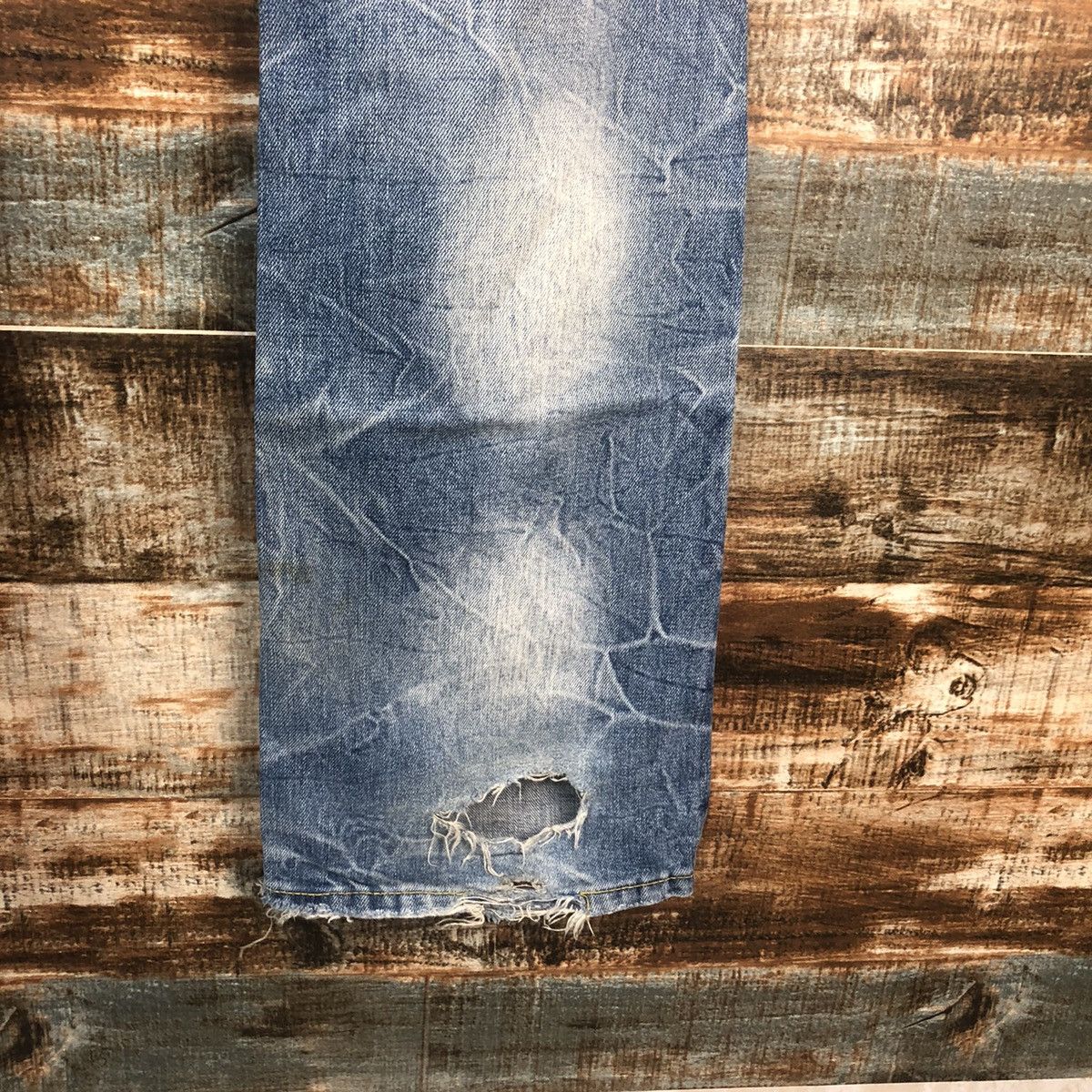 JACKROSE DLL Jack Rose Blue Distressed Denim Pants #C011 Size US 32 / EU 48 - 18 Thumbnail