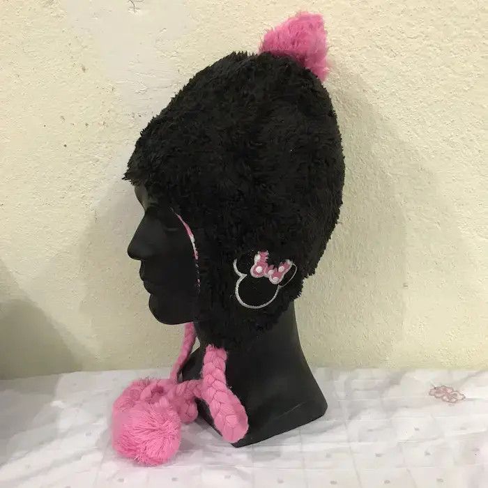 Disney Disney Minnie Mouse Fleece Earflap Beanie Hat Size ONE SIZE - 2 Thumbnail