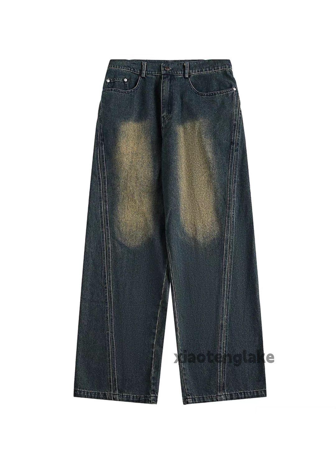 Jean × Vintage washed faded cleanfit rusty skate loose baggy jeans Size US 34 / EU 50 - 3 Thumbnail
