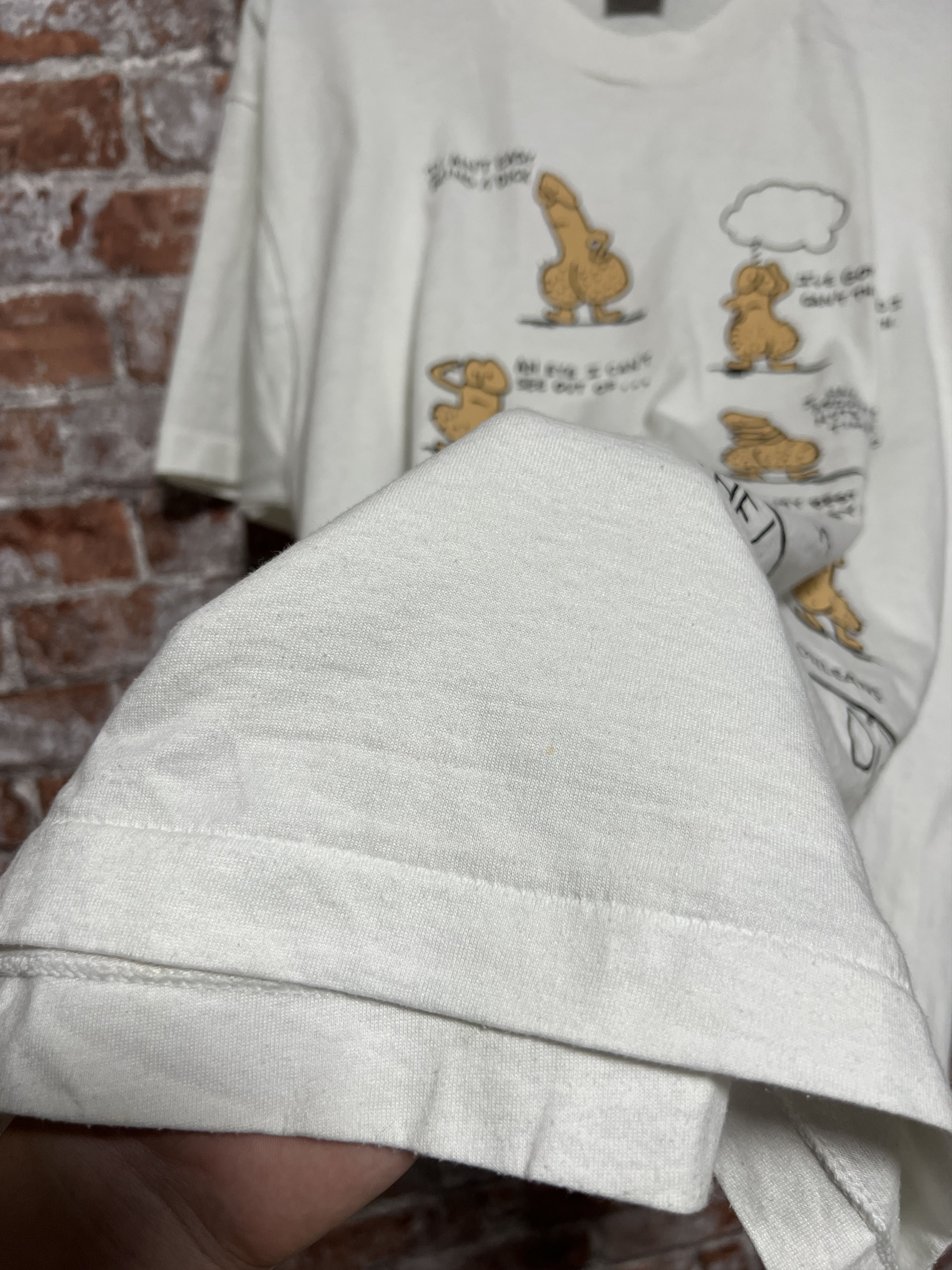 Vintage Vintage 90s A Day In The Life Of A Dick Funny Humor T-shirt Size US XL / EU 56 / 4 - 12 Thumbnail