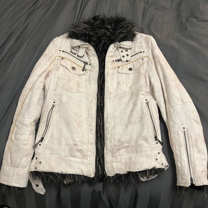 Hysteric Glamour In The Attic Faux Fur biker jacket | Grailed