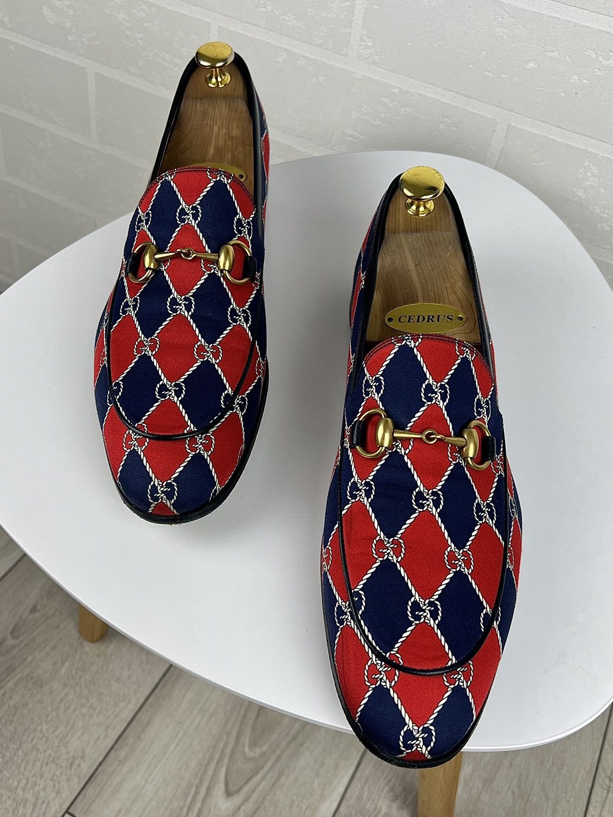 Gucci GUCCI Loafers Leather Shoes Jordaan Horsebit GG Monogram Size US 9 / EU 42 - 9 Thumbnail