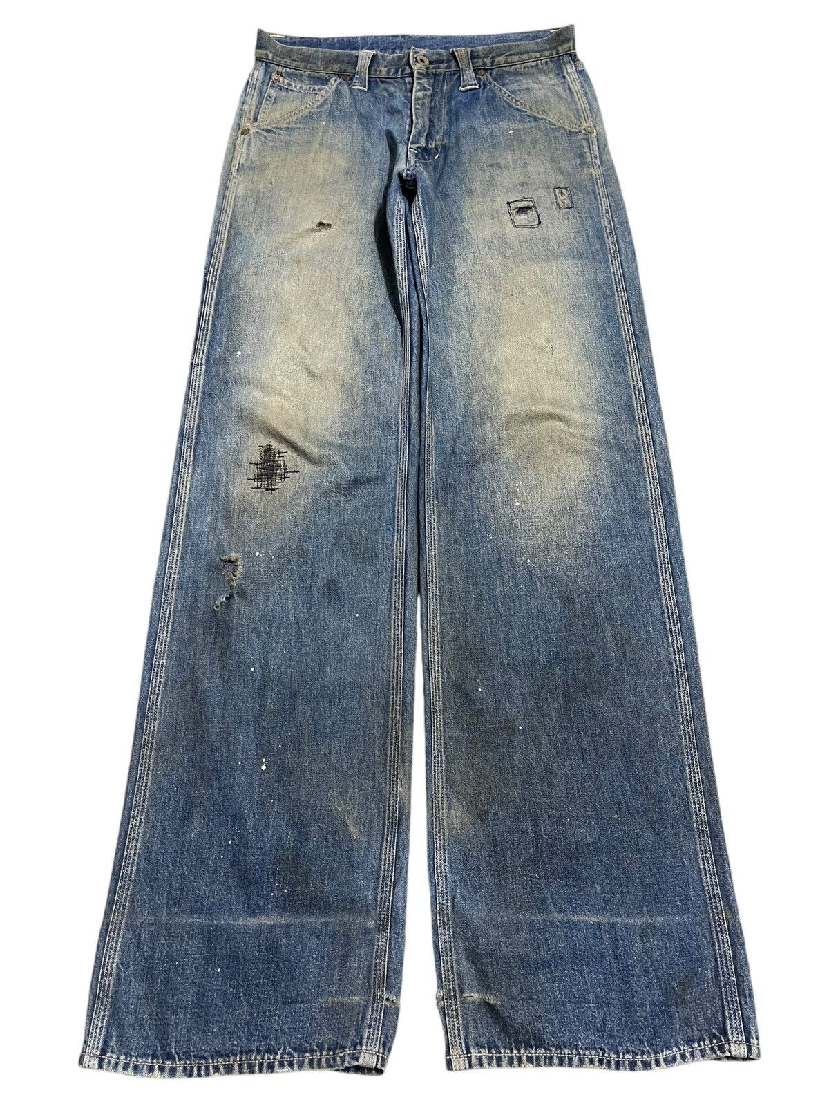 Stevenson Overall Co. Vintage Japan Stevenson Overall Co Mud Wash Carpenter Jeans Size US 30 / EU 46 - 1 Thumbnail