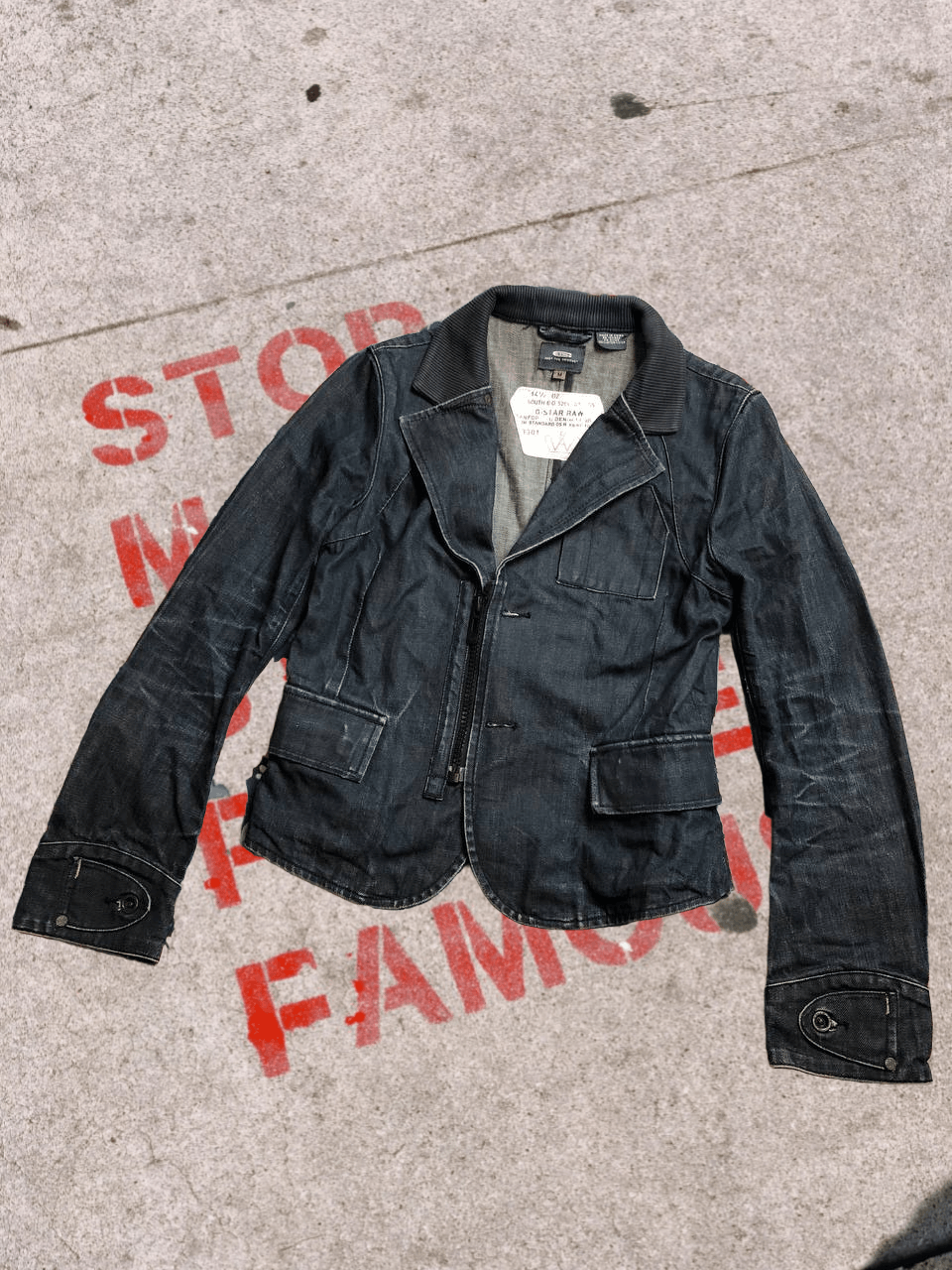 G-Star G-Star Raw Jacket Vintage Denim Faded Distressed Size US M / EU 48-50 / 2 - 1 Thumbnail