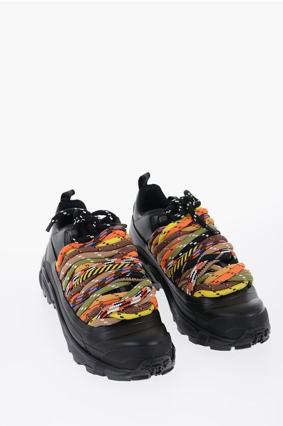 Chunky Sneakers with Decorative Mountain Laces