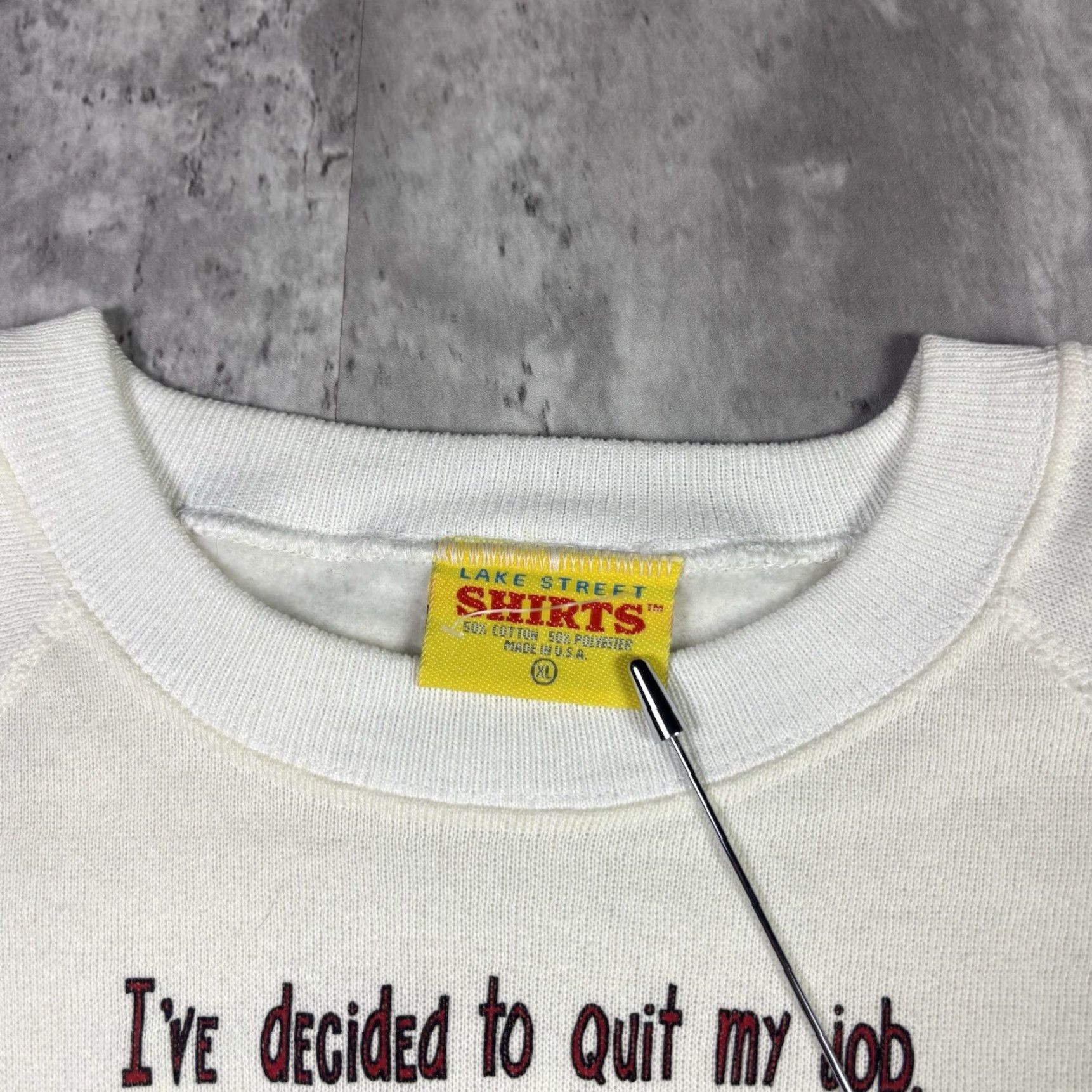 Vintage VINTAGE Funny Dad Joke Quote Crewneck Sweatshirt Adult XL 80s Size US XL / EU 56 / 4 - 5 Thumbnail