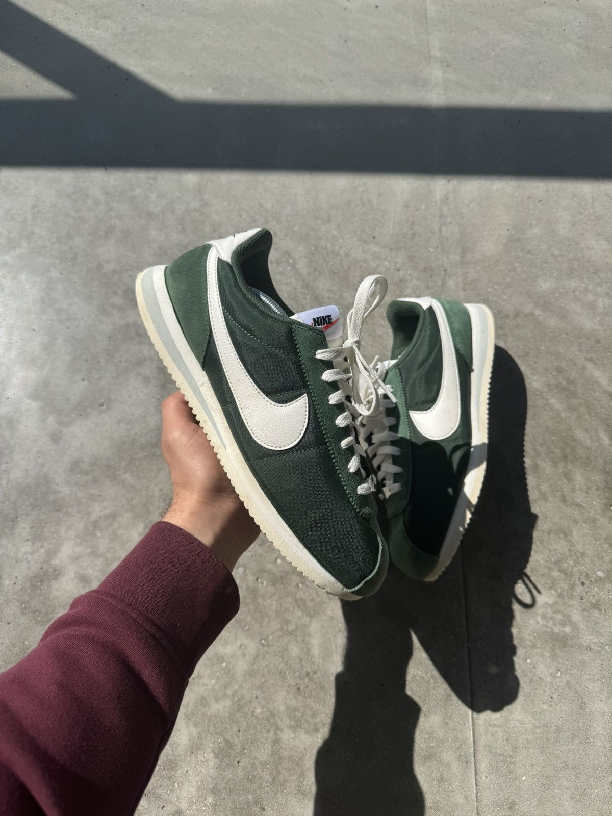 Nike Nike Cortez hype bottle green sneakers Size US 10 / EU 43 - 2 Thumbnail