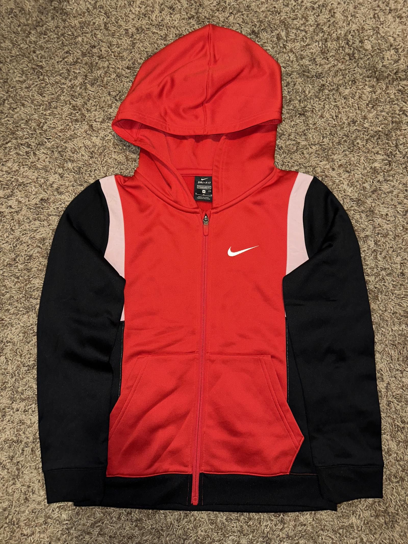 Nike Nike Big Kids (Boy’s) Elite Victory Thermal Full Zip Red Hooded Jacket Size US M / EU 48-50 / 2 - 1 Thumbnail