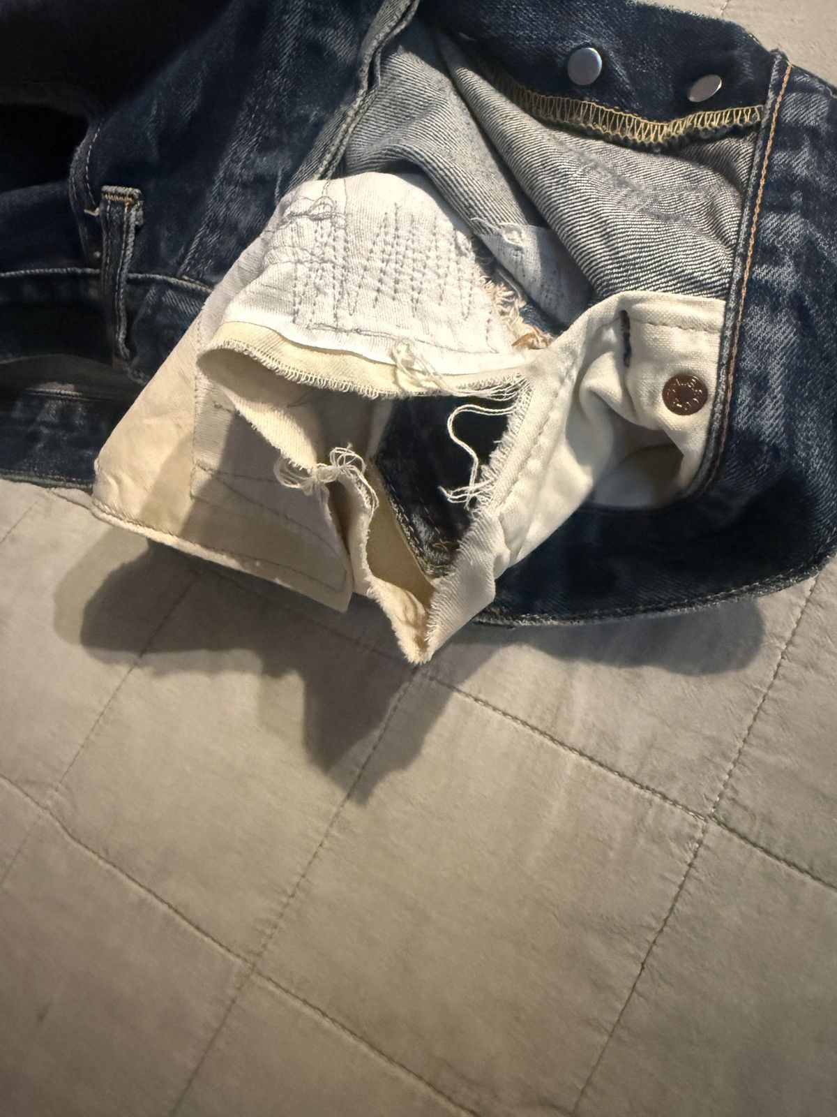 Levi's Vintage Levis 501 XX Big E Selvedge Repaired Denim W30 Size US 30 / EU 46 - 24 Thumbnail