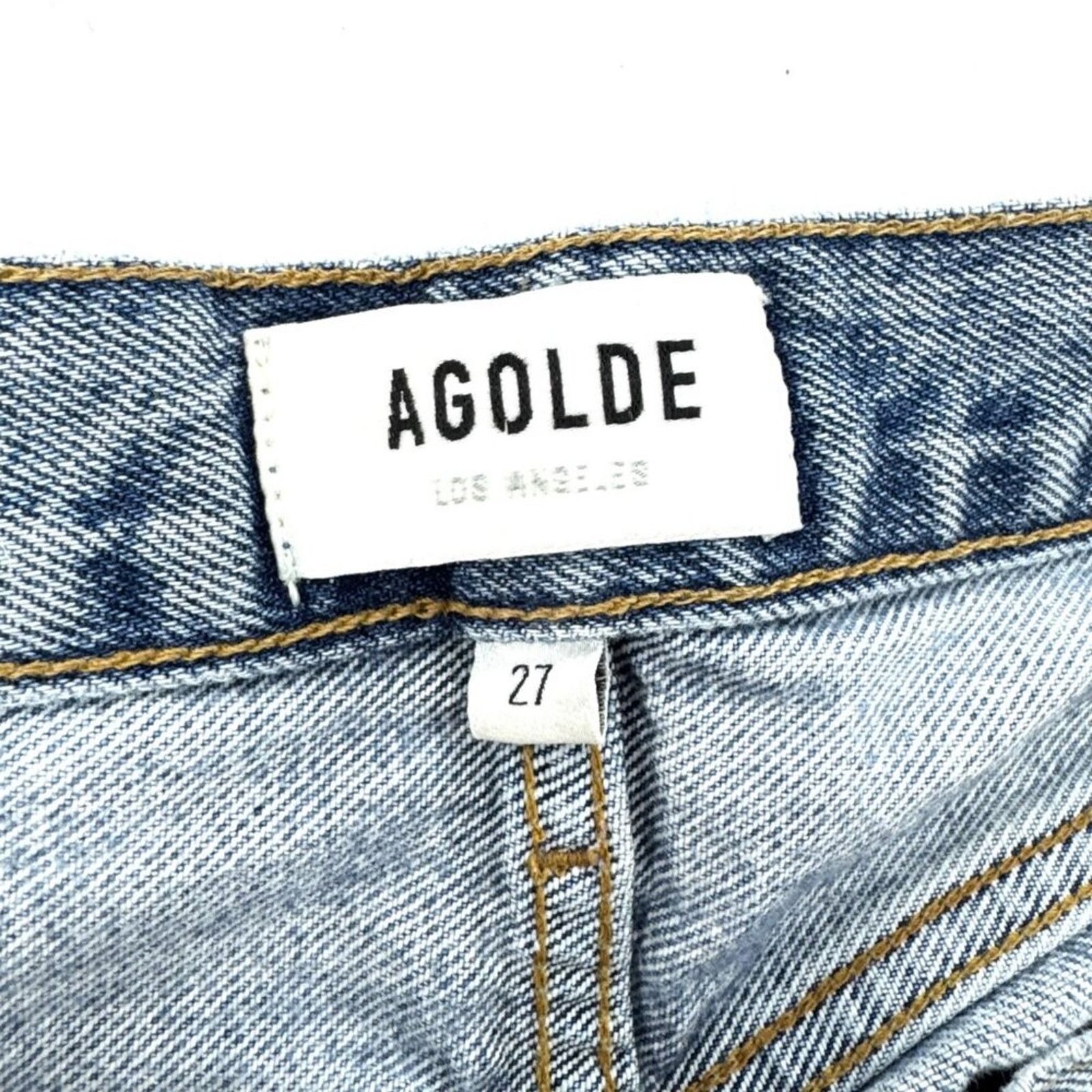 Agolde Agolde Lana Relaxed Straight Denim Jeans Raw Hem Size 27 Size 27" / US 4 / IT 40 - 11 Thumbnail