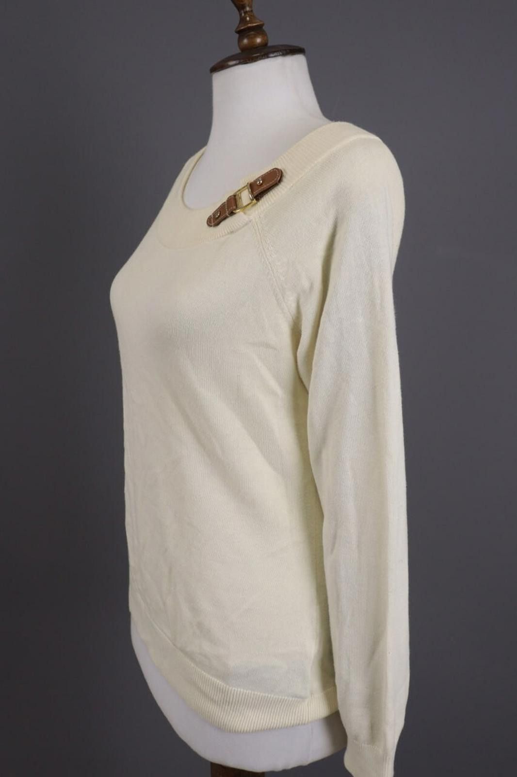 Lauren Ralph Lauren Lauren Ralph Lauren Beige Knit Pullover Sweater Size M Size M / US 6-8 / IT 42-44 - 6 Thumbnail