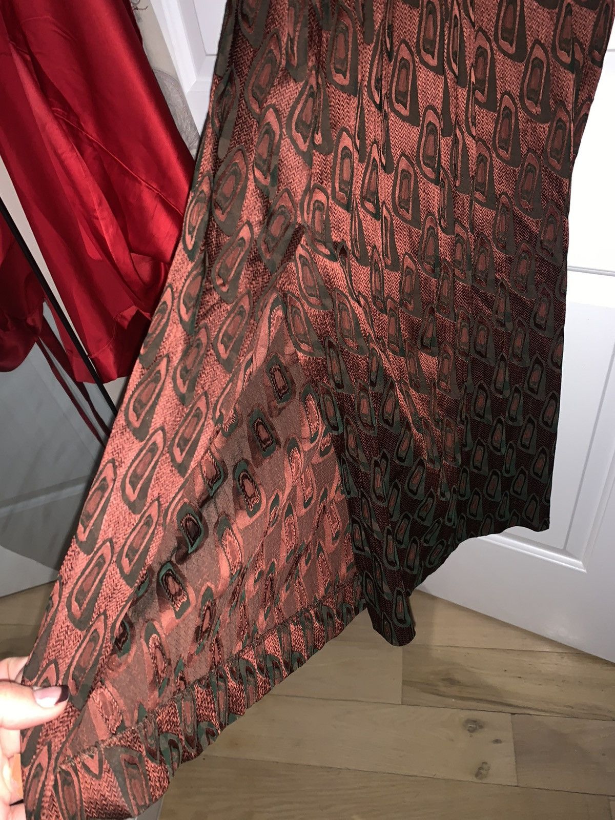 Jean Paul Gaultier Jean Paul Gaultier Evening Dress in Burgundy and Deep Green Size L / US 10 / IT 46 - 4 Thumbnail