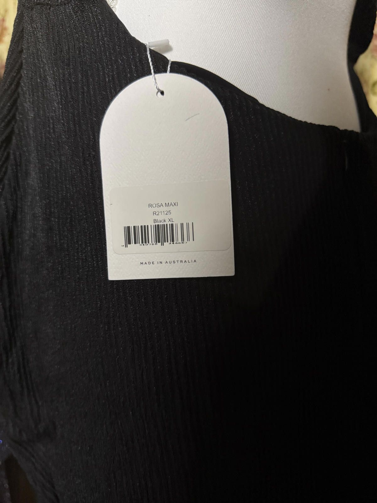 Other Rumer the Label Rosa Maxi Black Ribbed with Leg Cut Out XL Size XL / US 12-14 / IT 48-50 - 3 Thumbnail