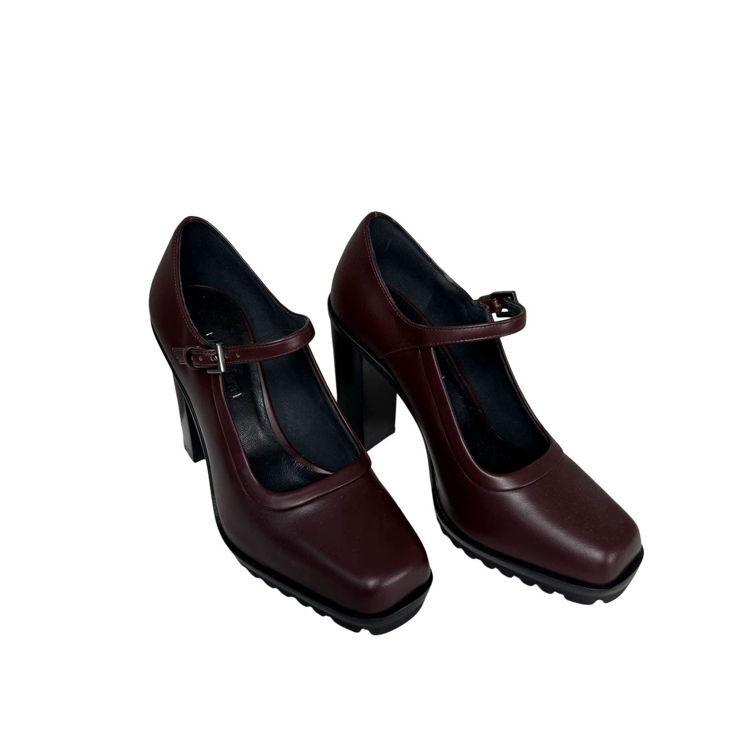 Max Mara Max Mara Lug Sole Mary Jane Heels Size 37 Size US 7 / IT 37 - 1 Thumbnail