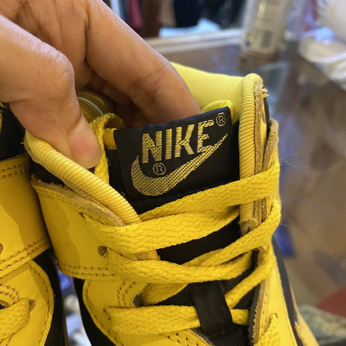 Nike ⚡️1999 NIKE DUNK HIGH LE NYC GOLDENROD MAIZE wu tang Size US 9 / EU 42 - 8 Thumbnail