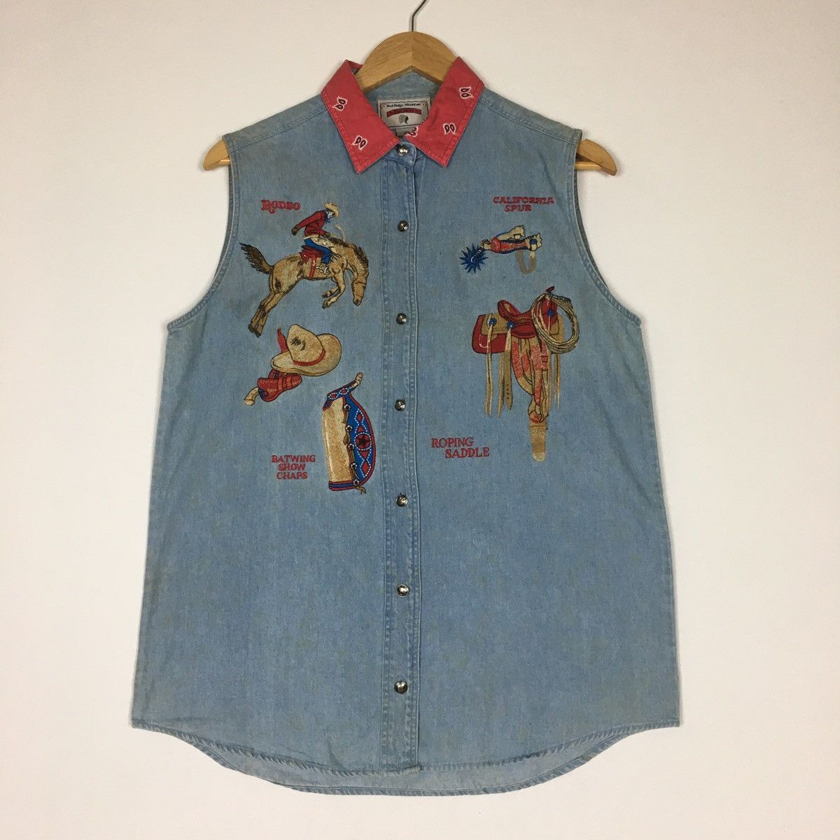 American Eagle Outfitters Vintage Red Ridge Mountain Outfitters Sleeveless Size US M / EU 48-50 / 2 - 1 Thumbnail