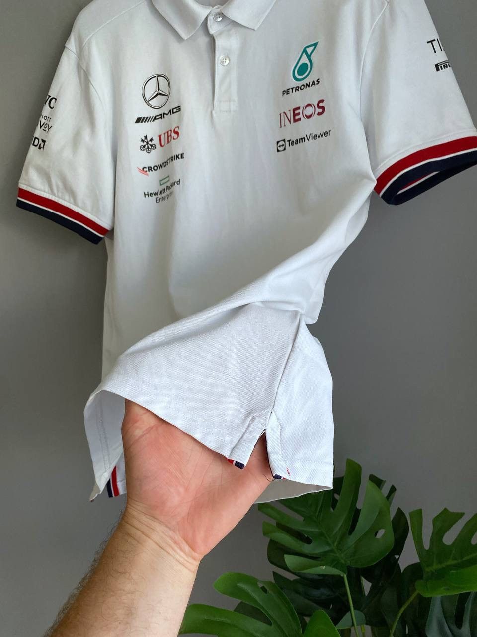 Mercedes-Benz F1 Racing Mersedes Benz AMG Petronas Team Polo T-Shirt, Sz M Size US M / EU 48-50 / 2 - 11 Thumbnail
