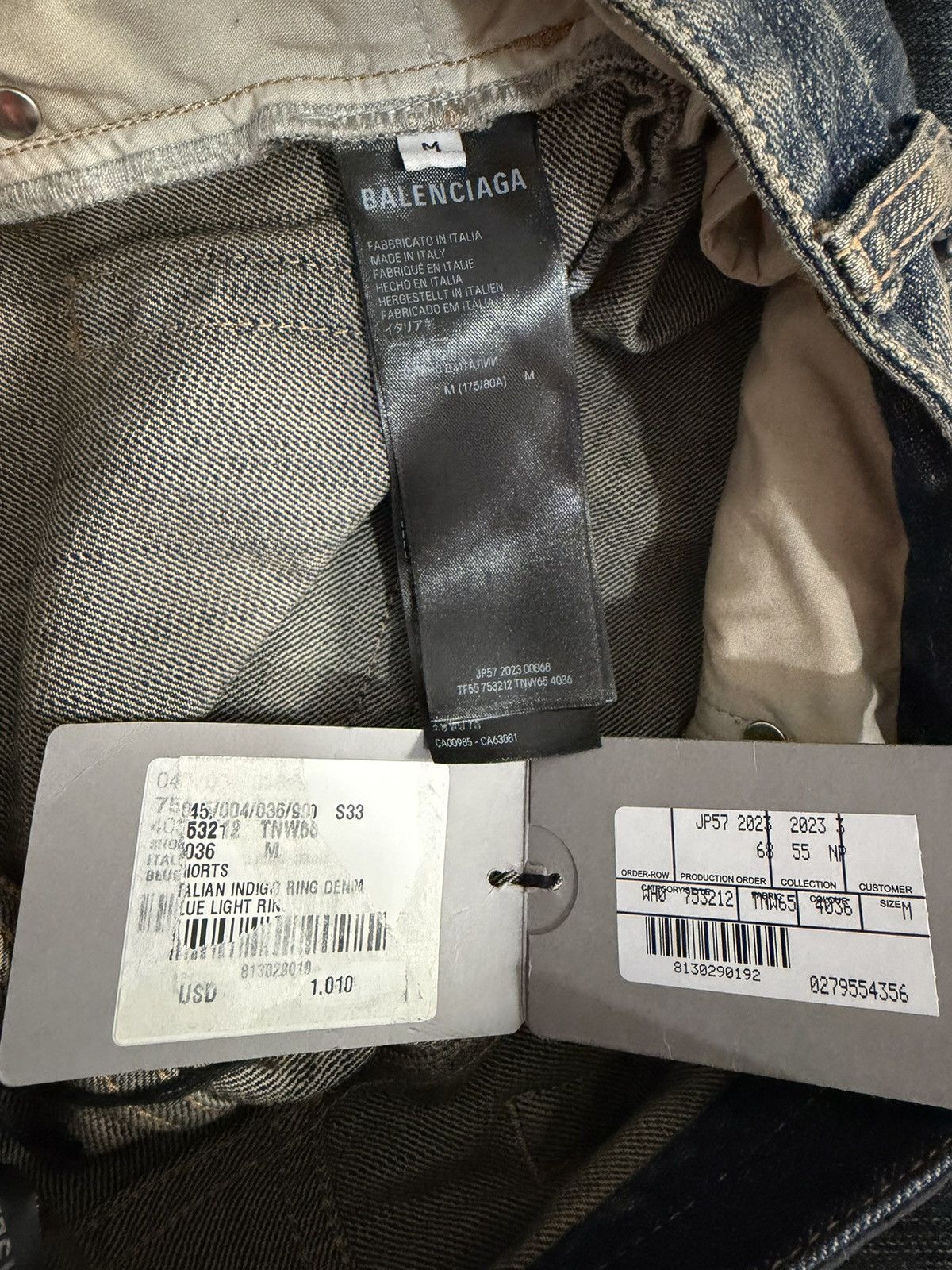 Balenciaga New Fall 23 Slim Ring Denim Short [M] Size US 32 / EU 48 - 5 Thumbnail