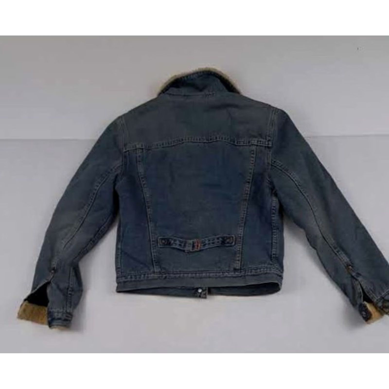 Vintage VINTAGE Levi’s Woman-Junior Medium Sherpa Lined Blue Jeans Jacket Shirt Jacket Women Juniors Bomber Western Outdoor Wear 80s Size 32" / US 10 / IT 46 - 6 Thumbnail