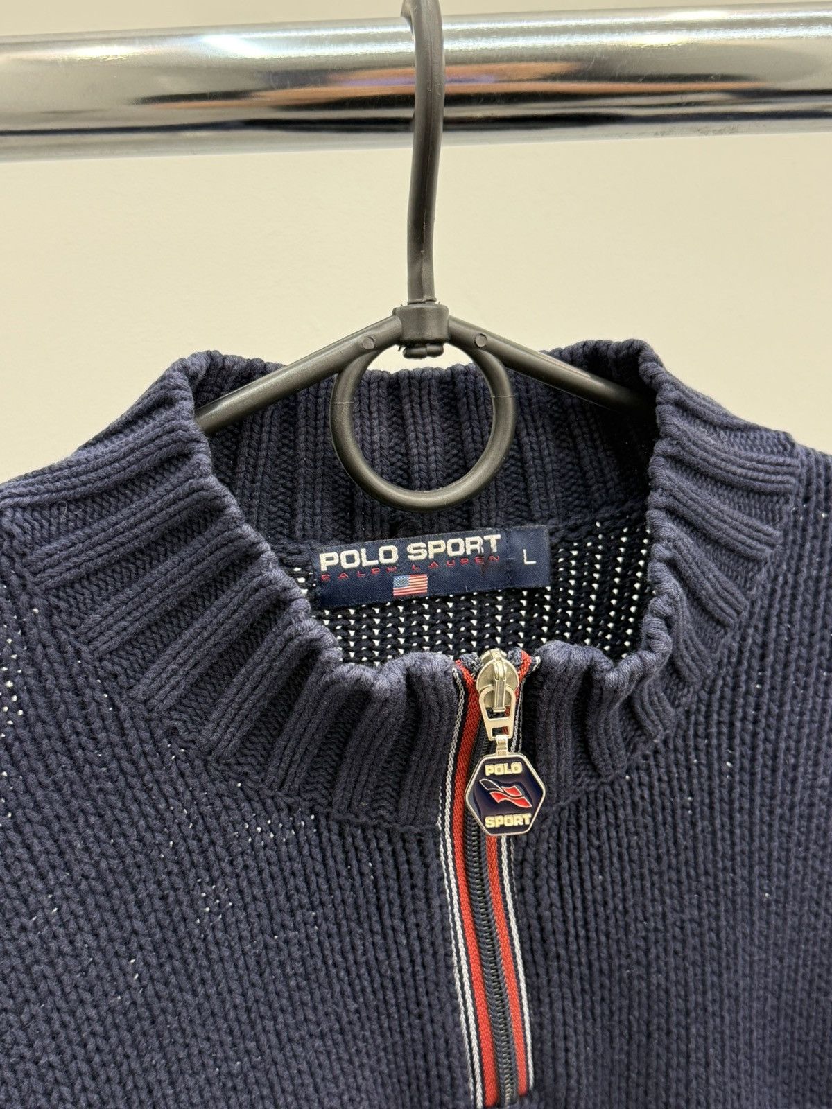 Polo Ralph Lauren Polo Sport Ralph Lauren American Flag Knit Sweater Size US L / EU 52-54 / 3 - 2 Thumbnail