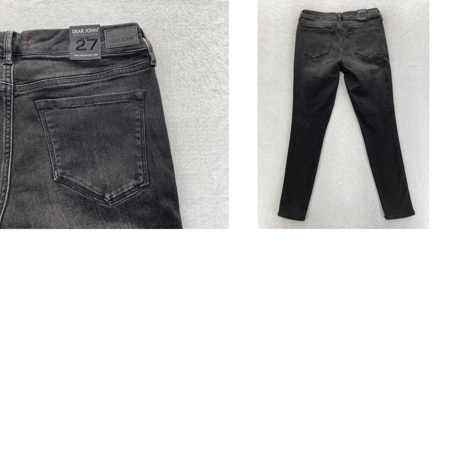 Joyrich Dear John Joyrich Jeans Women's 27 Black Stretch Denim Comfort Skinny Jeans NWT Size 27" / US 4 / IT 40 - 9 Thumbnail