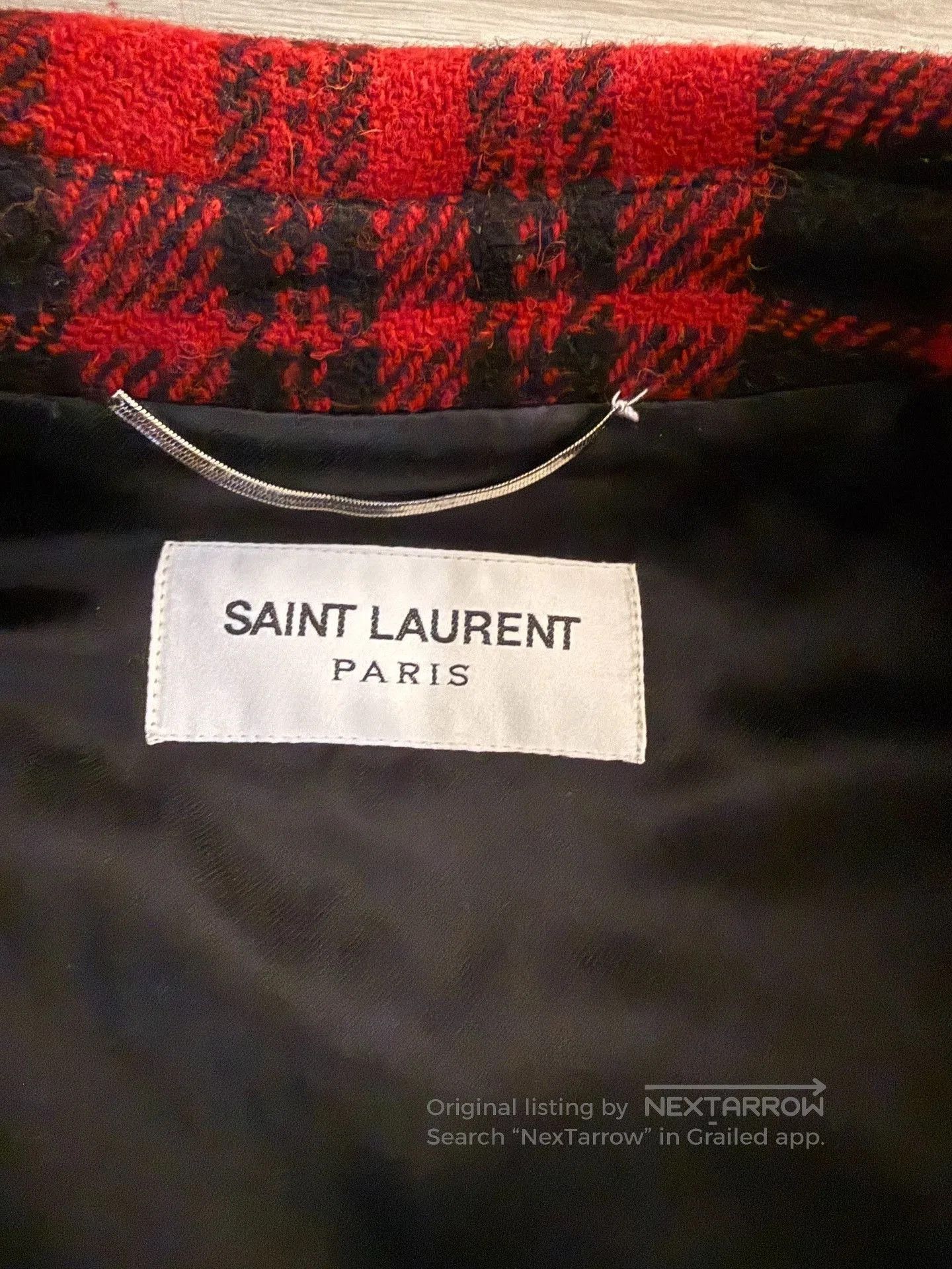 Saint Laurent Paris Saint Laurent Hedi Slimane Plaid Coat. Size US S / EU 44-46 / 1 - 4 Thumbnail