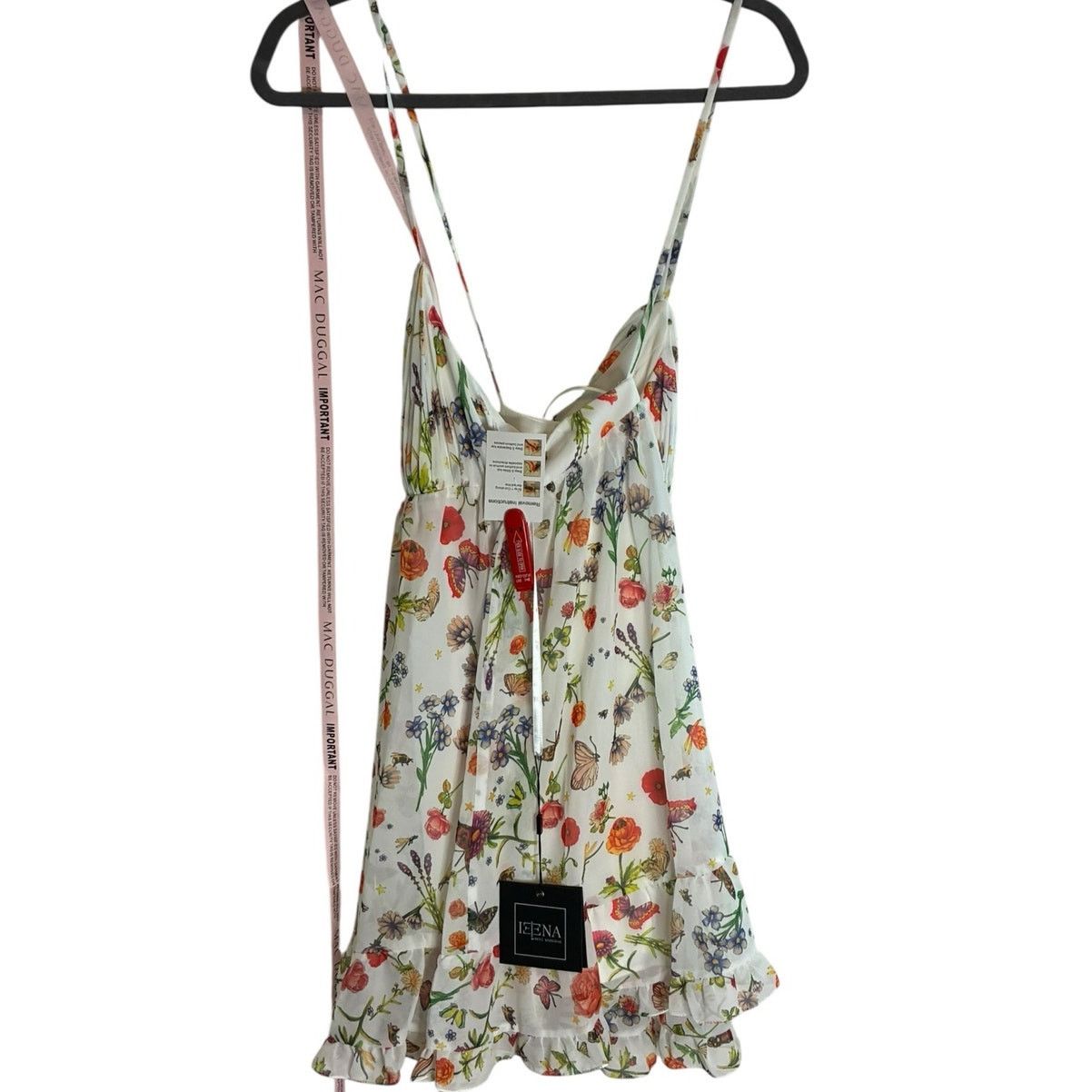 Mac Duggal Ieena for Ma cDuggall Butterfly Print Ruffle Dress Size 8 Size M / US 6-8 / IT 42-44 - 3 Thumbnail