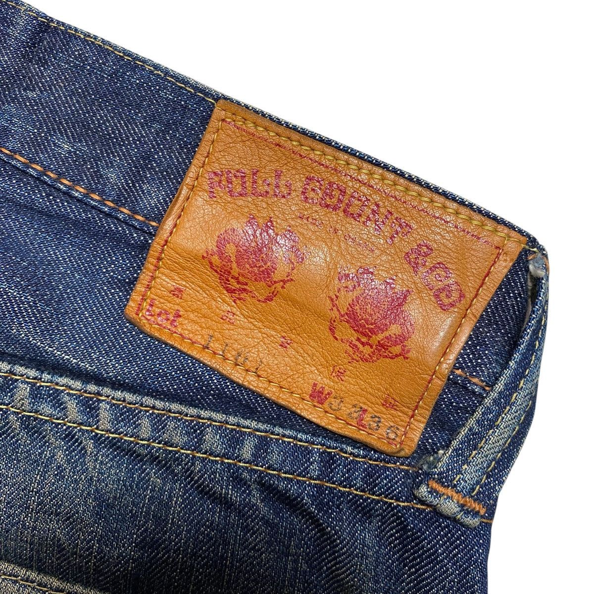 Full Count & Co. Fullcount & Co. Lot 1101 Faded Distress Denim Selvedge Pants Size US 33 - 11 Thumbnail