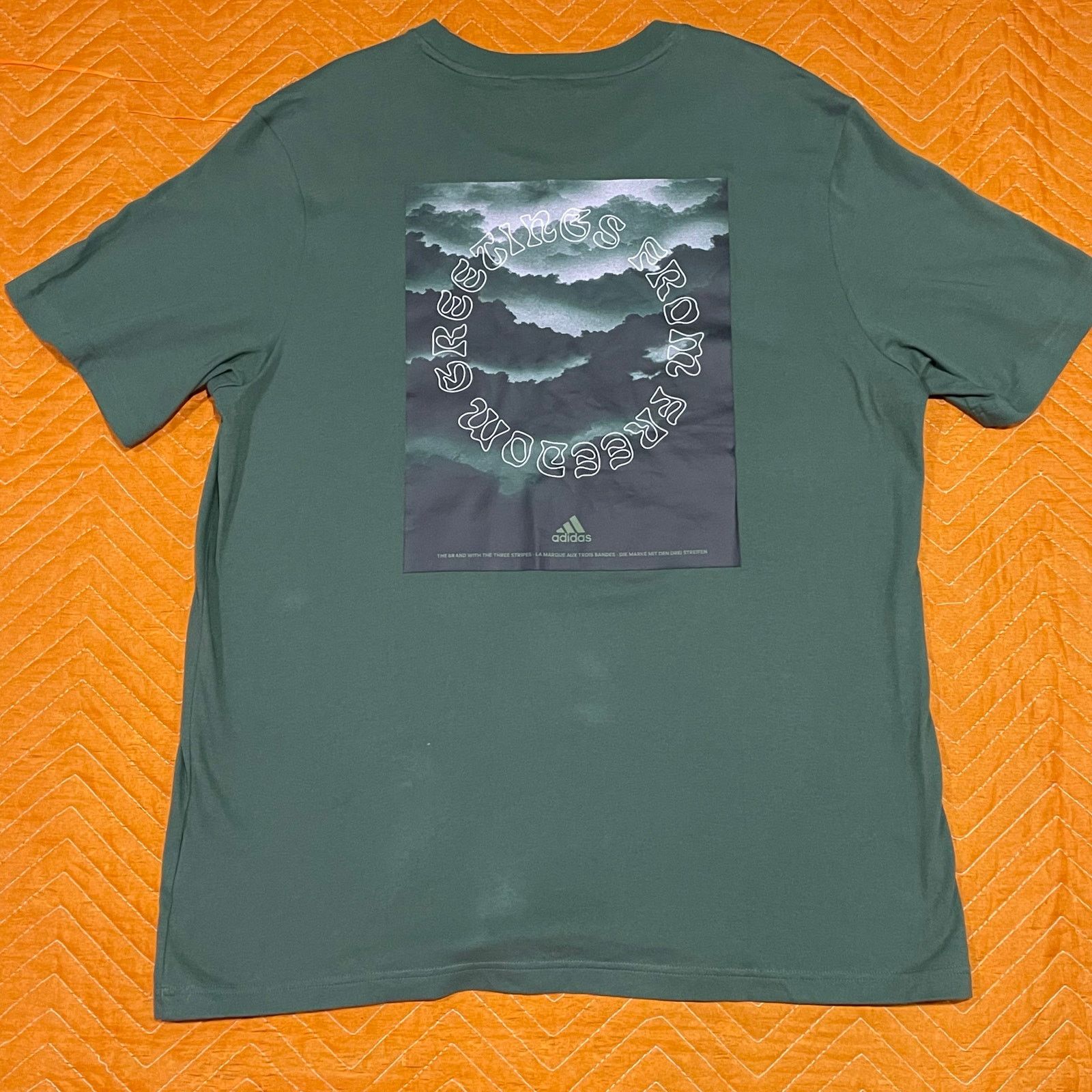 Adidas Adidas Nature Graphic Tee Size US L / EU 52-54 / 3 - 2 Thumbnail