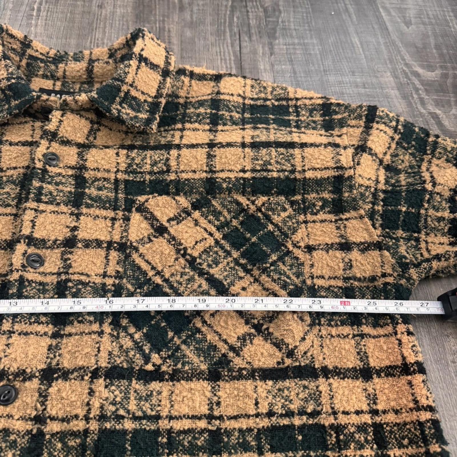 Pacsun PACSUN • Wooly Plaid Oversized Shacket (XL) Size US XL / EU 56 / 4 - 4 Thumbnail