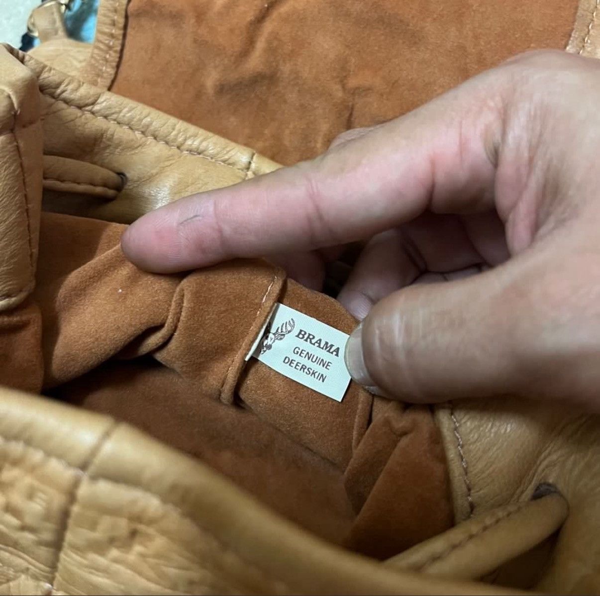 Genuine Leather Vintage Genuine Deer Skin Mini Backpack Brama Aztec Rare Size ONE SIZE - 4 Thumbnail