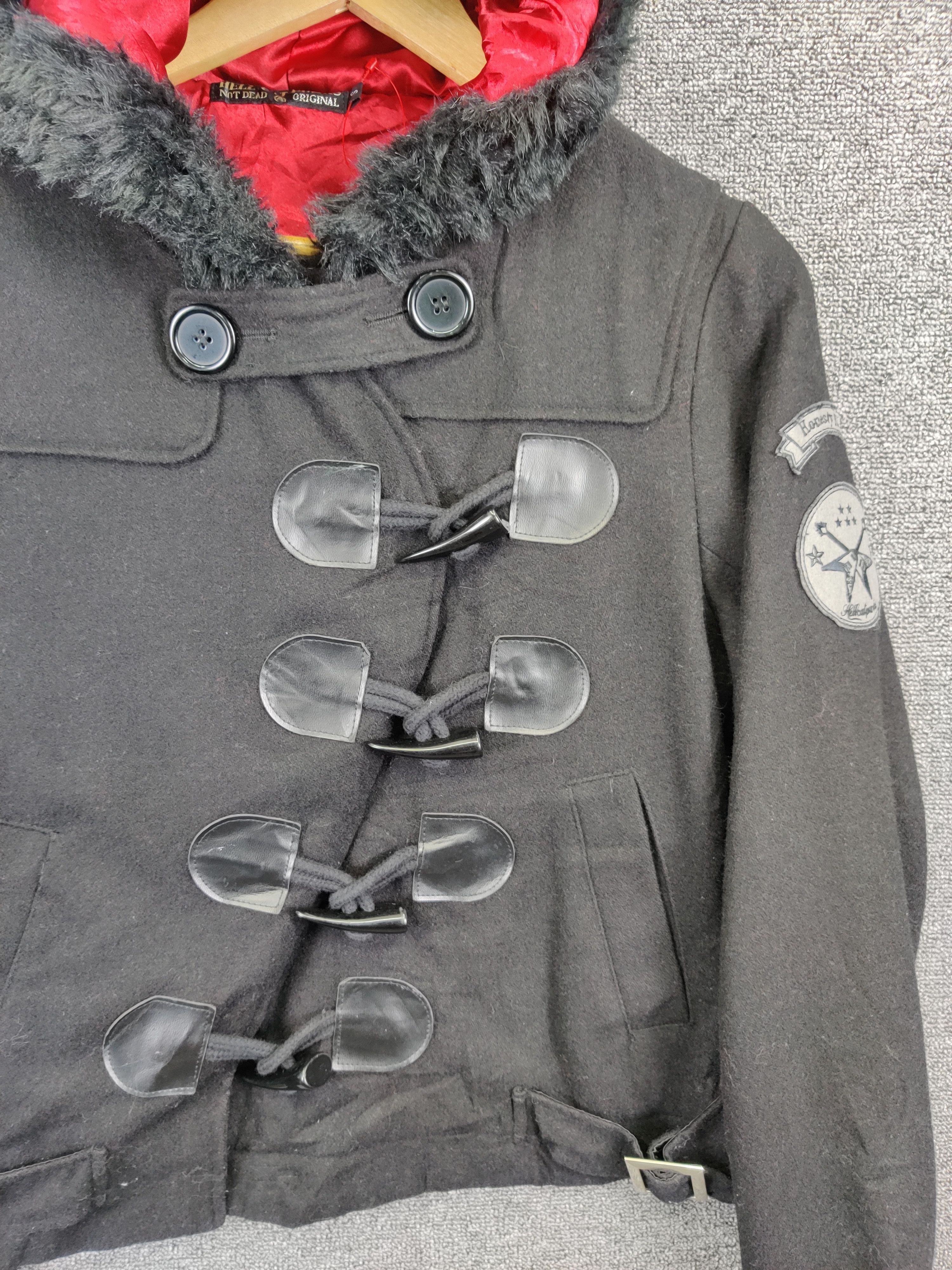 Vintage Hell Cats Punks Wool Duffle Fur Jacket Size US S / EU 44-46 / 1 - 8 Thumbnail