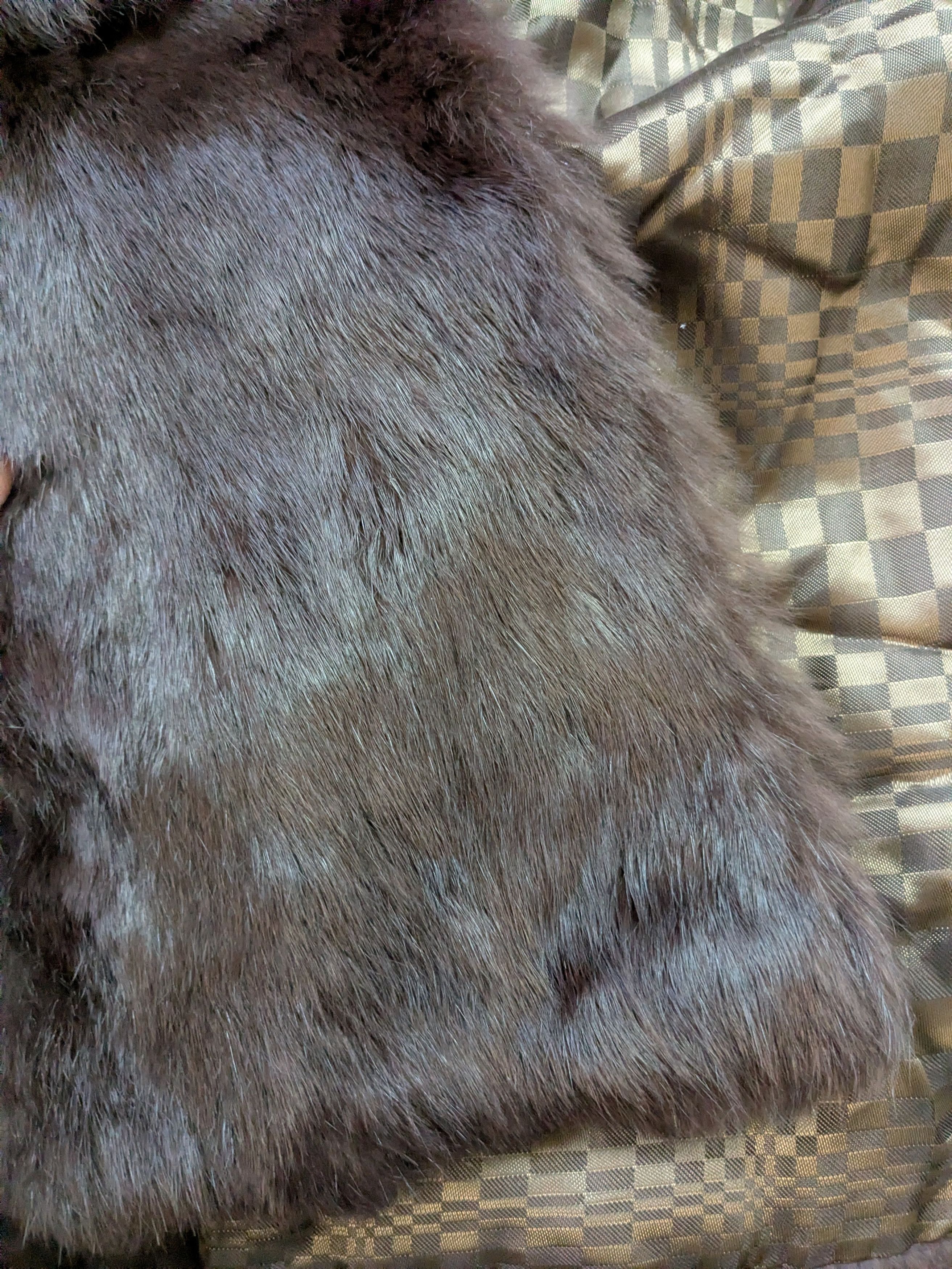 Other Vintage Brown Rabbit Fur Jacket Women M/L Size L / US 10 / IT 46 - 4 Thumbnail