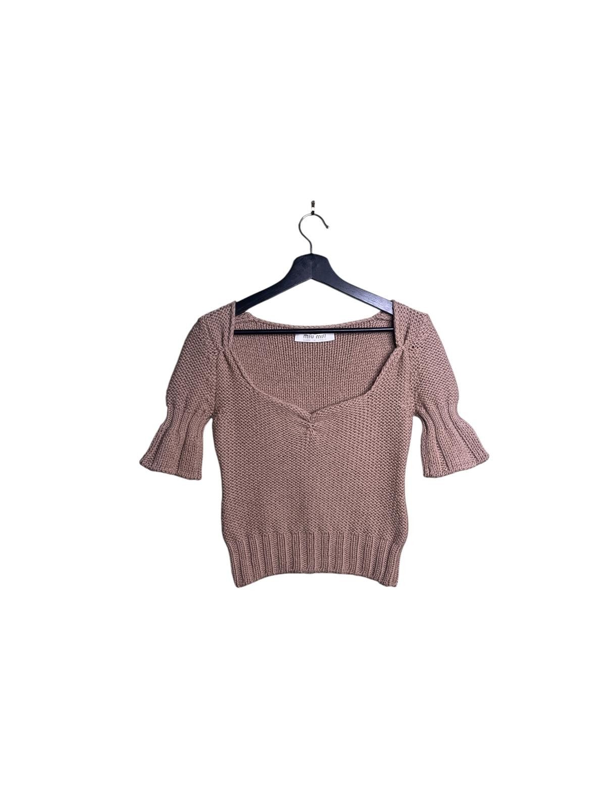 Miu Miu Miu Miu FW2000 Runway Look 7 Wool Knit Top IT42 Size M / US 6-8 / IT 42-44 - 1 Thumbnail