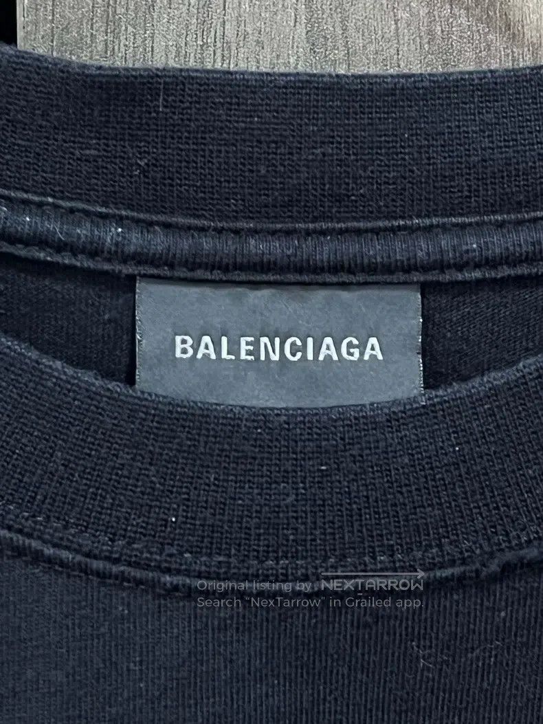 Balenciaga Balenciaga Letter Printed Crew Neck Short Sleeve Size US M / EU 48-50 / 2 - 3 Thumbnail