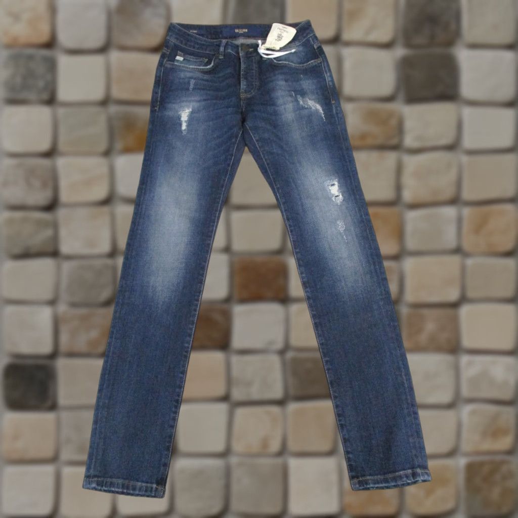 Denime Goldgarn Denim Jeans Mens 30 U2 Slim Fit Dark Wash Denim 30x33 NEW Size US 30 / EU 46 - 1 Thumbnail