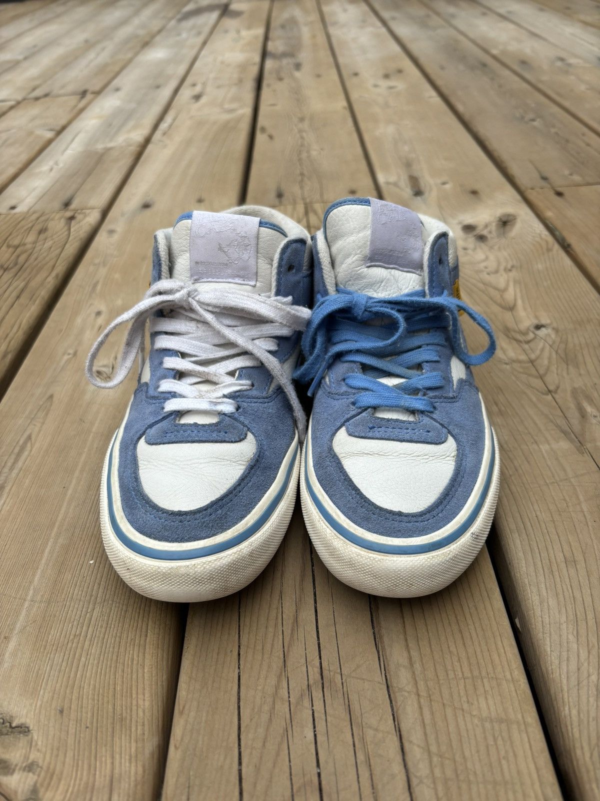 Vans Vans x Dime Half Cab Pro Blue Suede White Leather Size US 6 / EU 39 - 5 Thumbnail