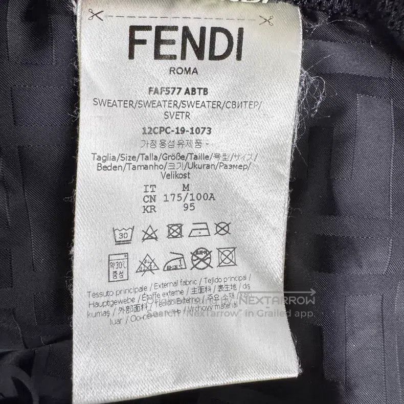 Fendi Fendi Black Back Mesh Full Print Logo Long Sleeve Jacket Size US M / EU 48-50 / 2 - 5 Thumbnail
