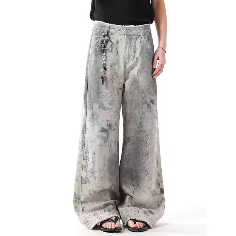 Japanese Brand Women Grey Jeans Size US 33 - 2 Thumbnail