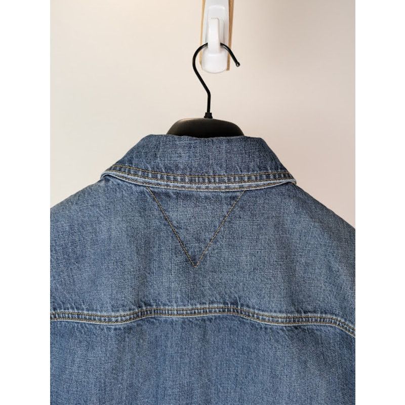 Bottega Veneta o1rshd1 Q:2 / Original Medium Wash Indigo Denim Shirt Blue Size US M / EU 48-50 / 2 - 15 Thumbnail