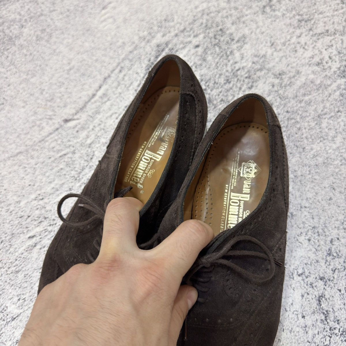 Floris van Bommel Floris Van Bommel Dark Brown Suede Oxfords Brogues US8 UK7H Size US 8 / EU 41 - 12 Thumbnail