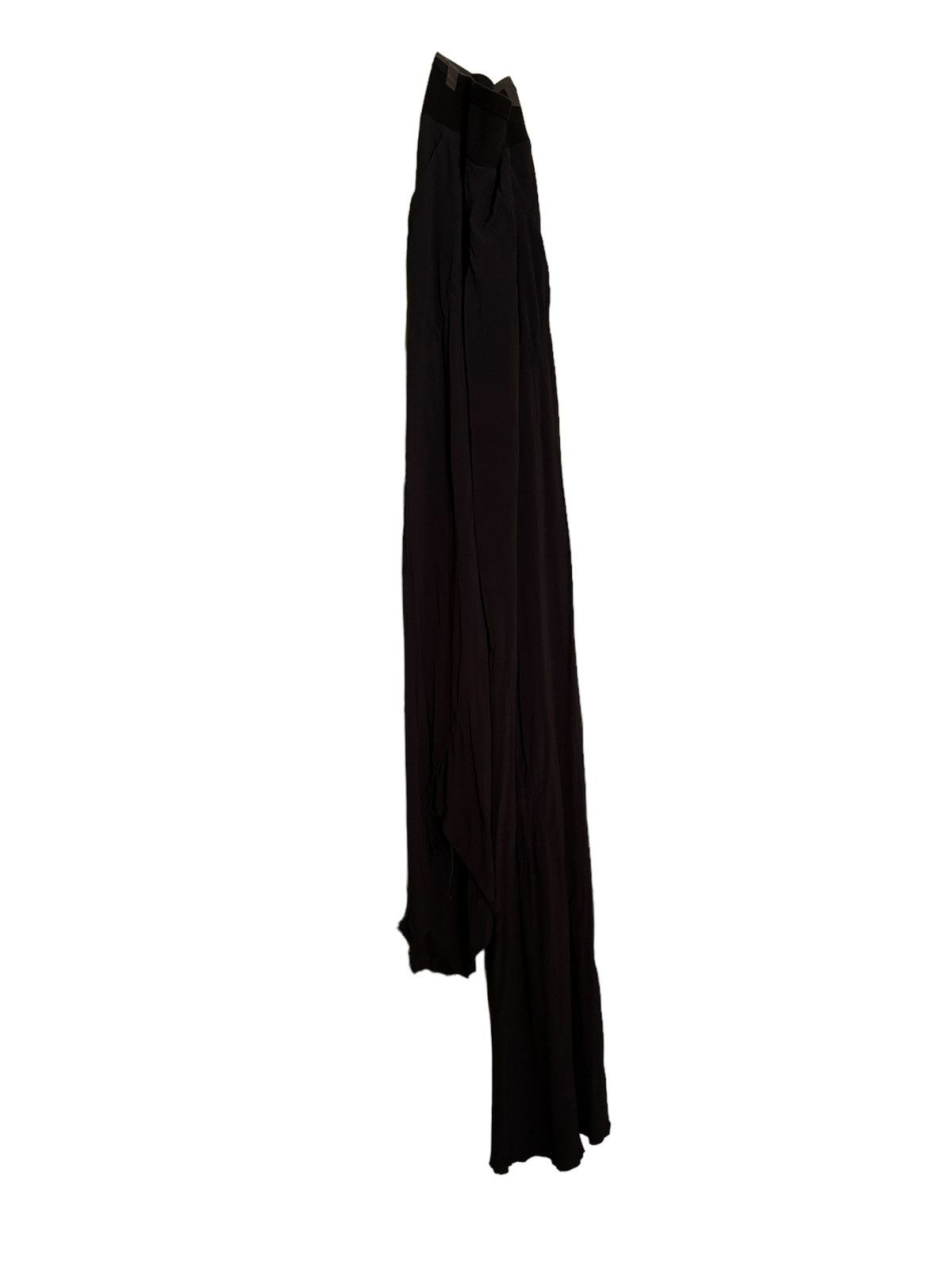 image of Rick Owens Black Bias Lounge Pants, Men's (Size 30)