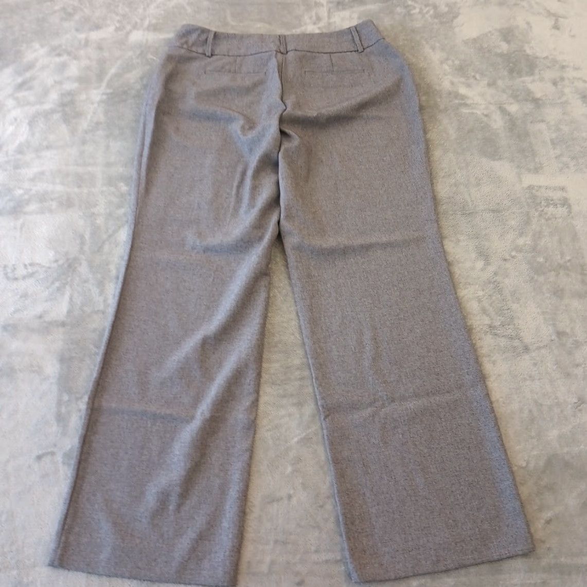Apt. 9 Apt. 9 Dress Pants Womens Size 12 Gray Heather Pockets 32x31.5 Mid Rise Size 34" / US 12 / IT 48 - 2 Thumbnail