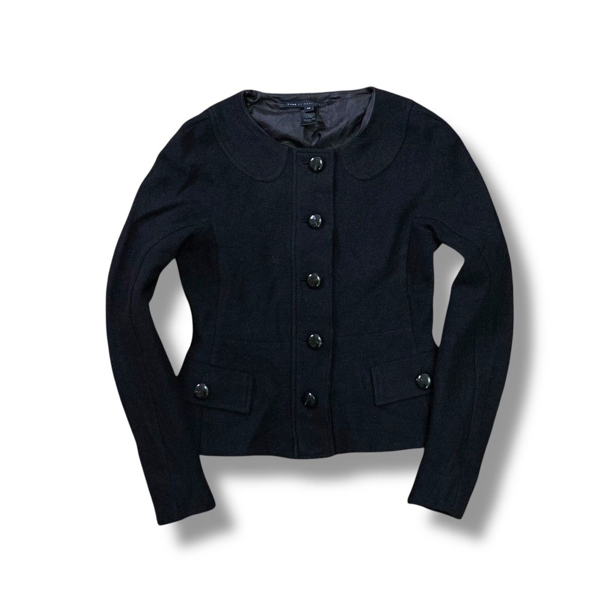 Marc Jacobs MARC by MARC JACOBS BUTTON UP WOOL CROP JACKET Size XS / US 0-2 / IT 36-38 - 1 Thumbnail