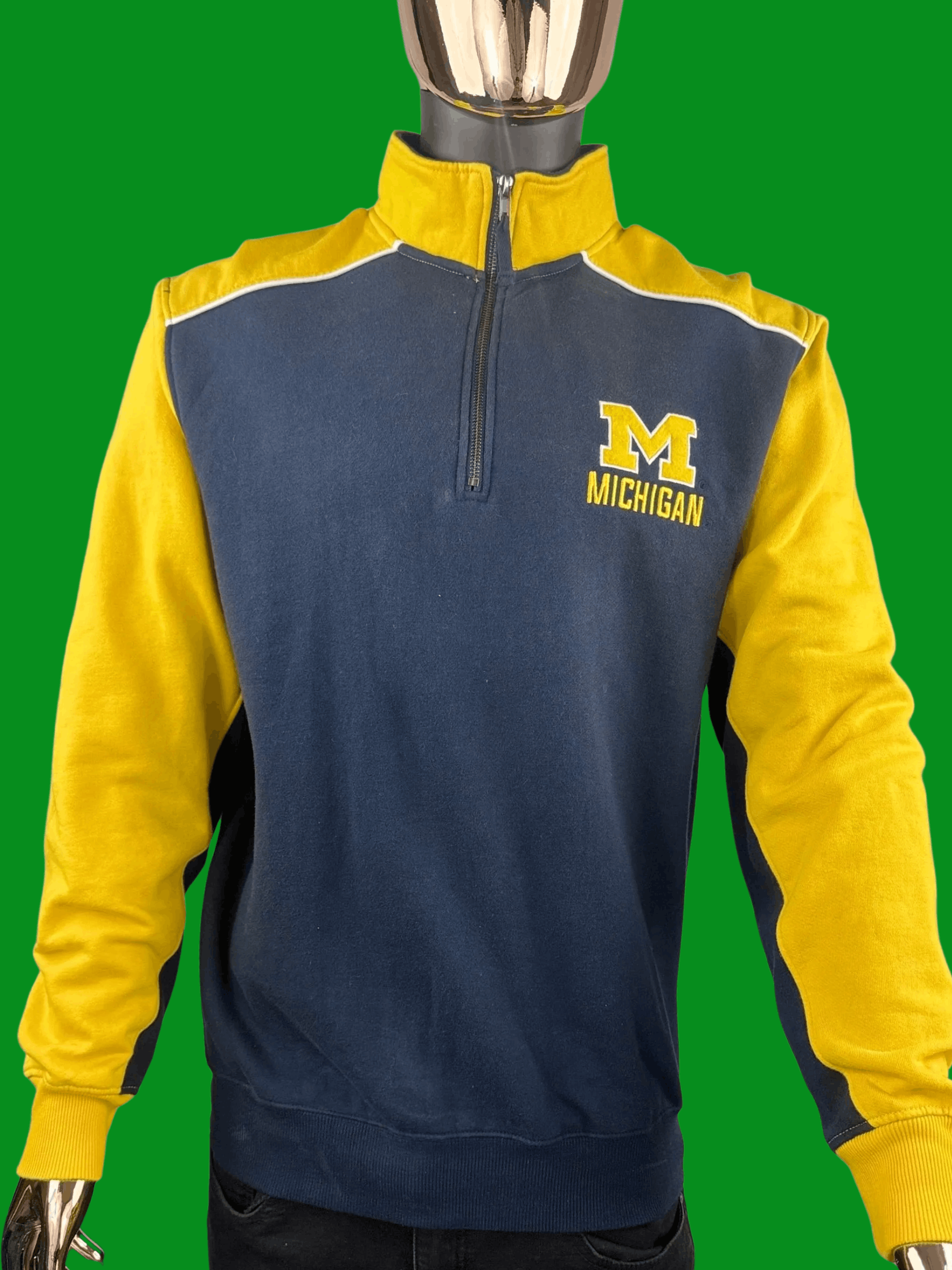 Colosseum Athletics VTG Colosseum University of Michigan Quarter-Zip Dual-Sided Size US L / EU 52-54 / 3 - 2 Thumbnail