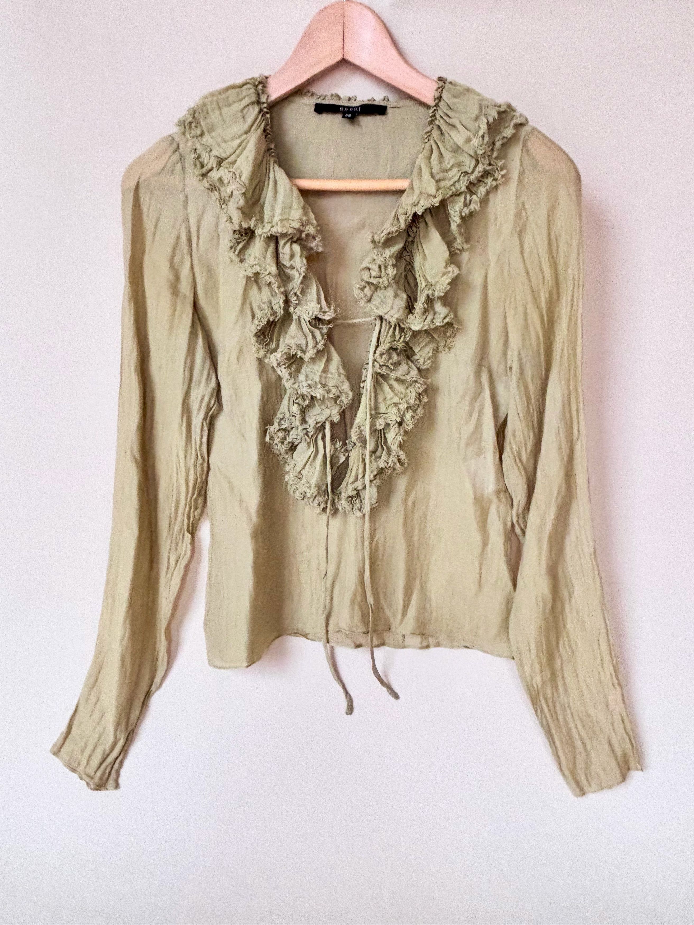 Gucci Blouse à volants Size XS / US 0-2 / IT 36-38 - 1 Thumbnail